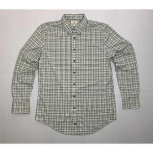 Genteal Performance Medium Plaid Longsleeve Nylon Stretch Button Down Shirt P150